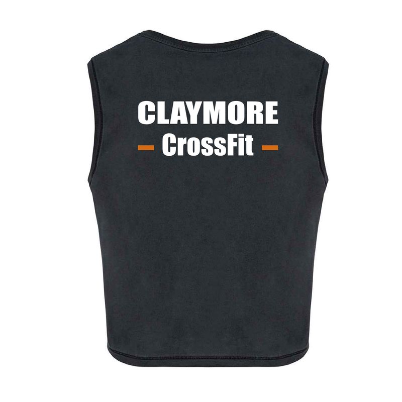 Claymore CrossFit Ladies Cropped Tank Top