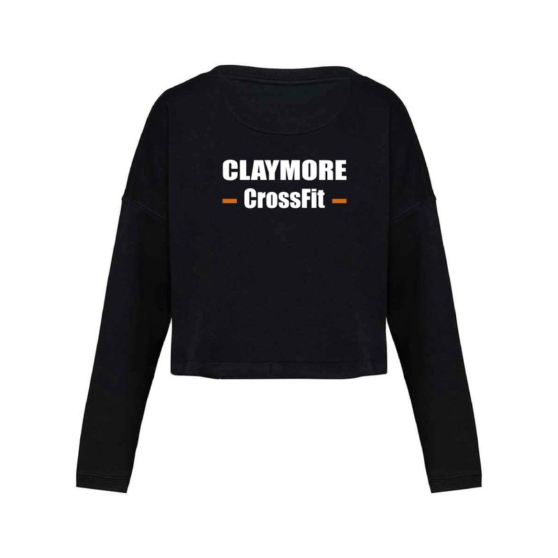 Claymore CrossFit Ladies Oversized Cropped Sweatshirt
