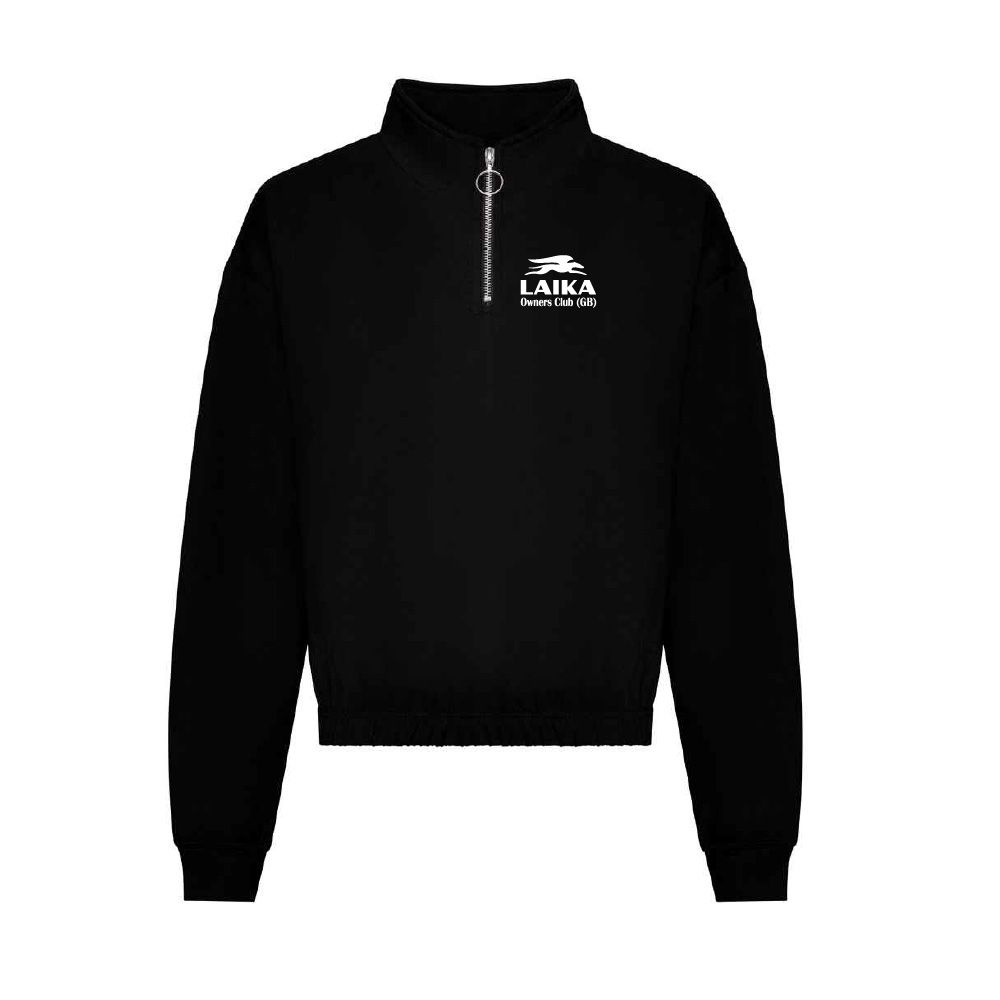 Laika Ladies Cropped 1/4 Zip Sweatshirt