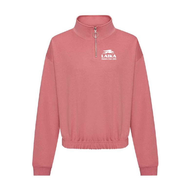 Laika Ladies Cropped 1/4 Zip Sweatshirt