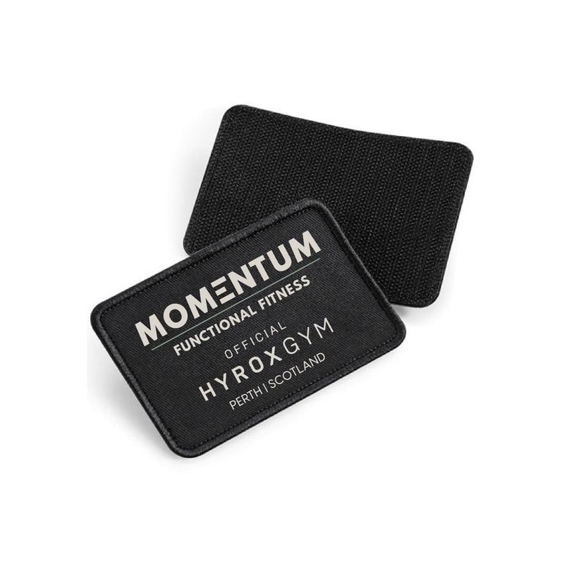Momentum HYROX Black Velcro Patch