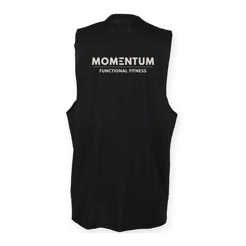 Momentum Fitness Mens High Neck Workout Vest