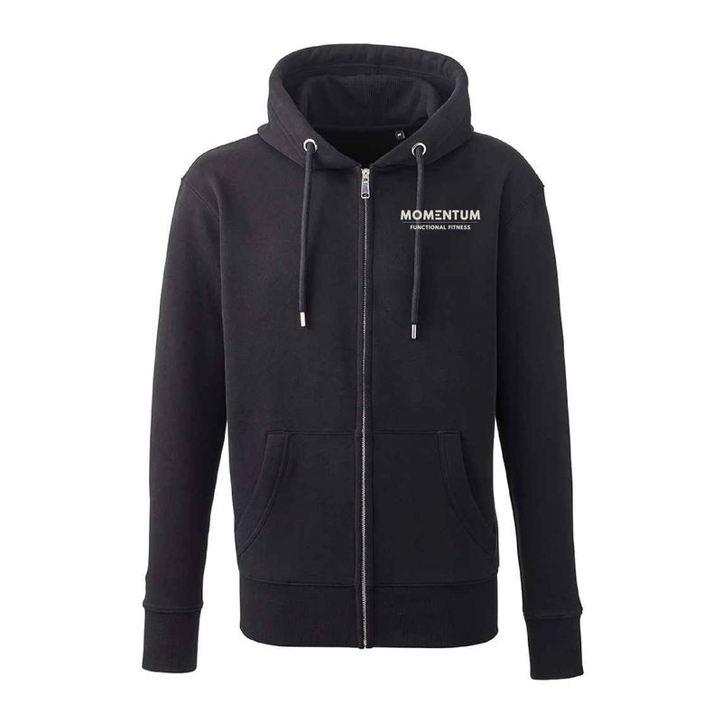 Momentum Fitness Organic Unisex Zip Up Hoodie Momentum Fitness Organic Unisex Zip Up Hoodie