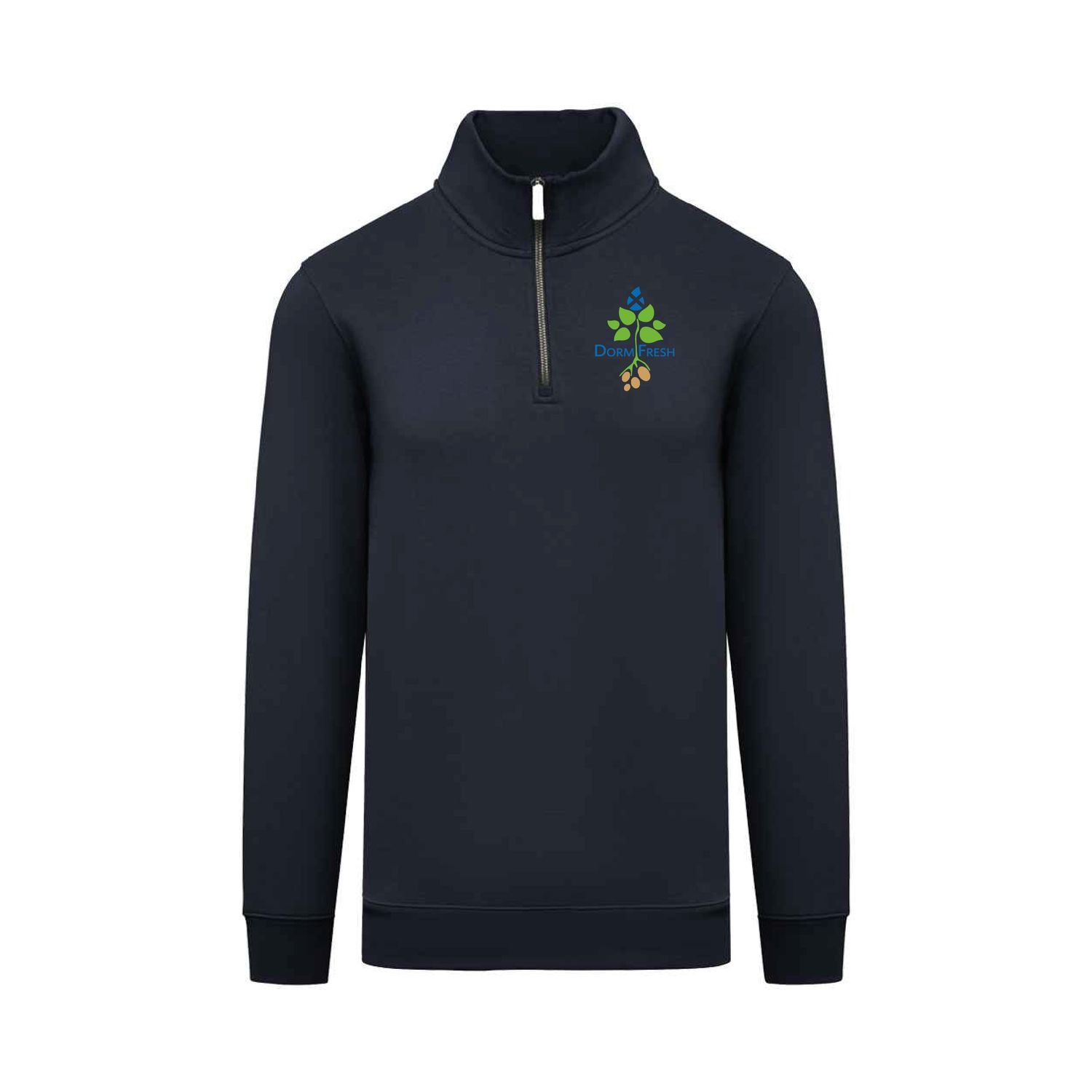 DormFresh Unisex Quarter Zip Sweatshirt - Pocket Print DormFresh Unisex Quarter Zip Sweatshirt - Pocket Print