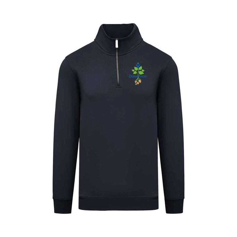 DormFresh Unisex Quarter Zip Sweatshirt - Pocket Print DormFresh Unisex Quarter Zip Sweatshirt - Pocket Print