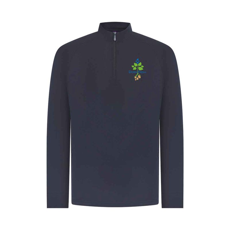 DormFresh Zip Neck Wicking Top - Pocket Print DormFresh Zip Neck Wicking Top - Pocket Print