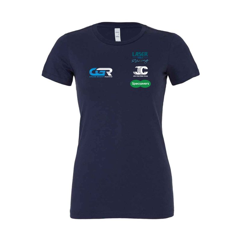 Chloe Grant Racing Ladies T-shirt (Sponsors)