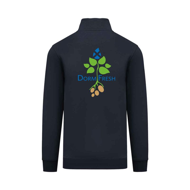 DormFresh Unisex Quarter Zip Sweatshirt - Back Print