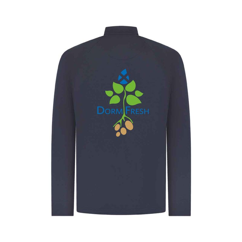 DormFresh Zip Neck Wicking Top - Back Print