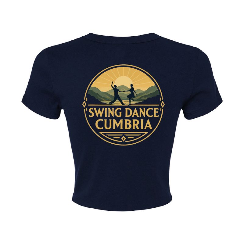 Swing Dance Cumbria - Ladies Micro Rib Baby T-Shirt