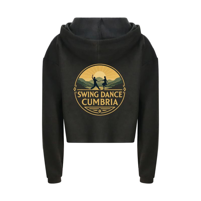 Swing Dance Cumbria - Ladies Cropped Hoodie
