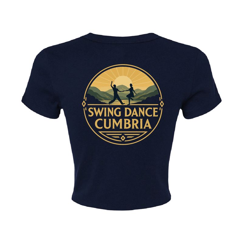 Swing Dance Cumbria - Ladies Micro Rib Baby T-Shirt Full Front