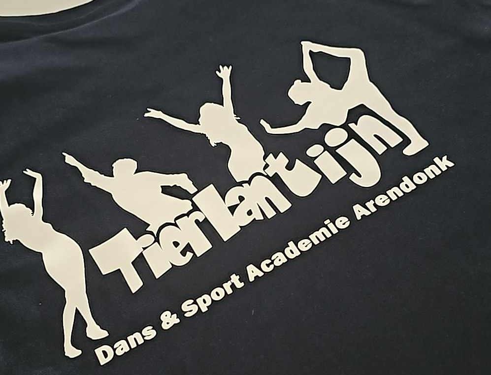 Vest met rits met kap Tierlantijn Arendonk bedrukt