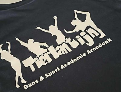 Vest met rits met kap Tierlantijn Arendonk bedrukt