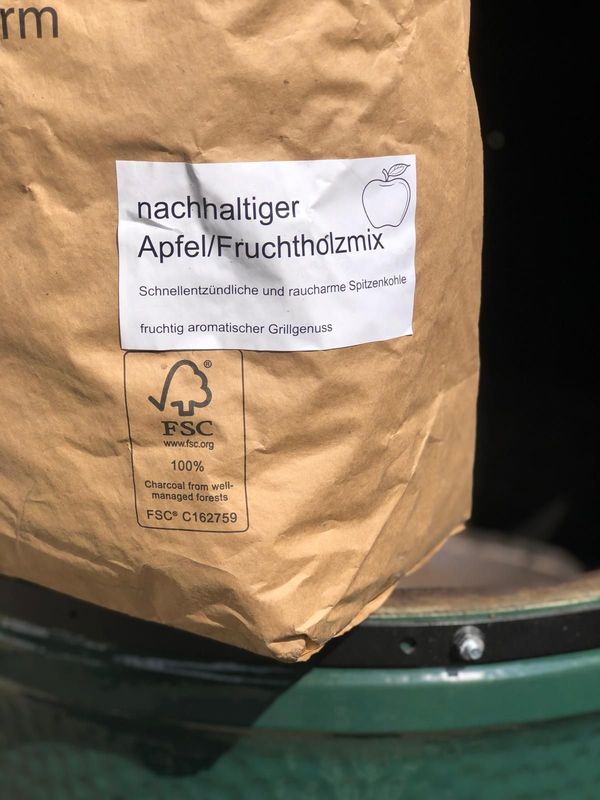 Apfel-/Frucht-Holzmix Holzkohle