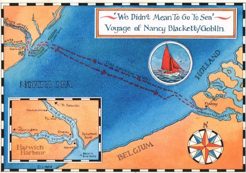 The North Sea Voyage Commemorative Postcard