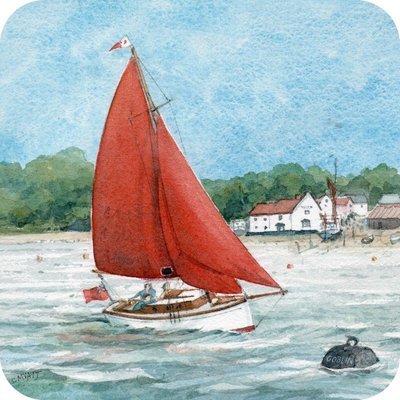 Nancy Blackett "At Pin Mill" Coaster