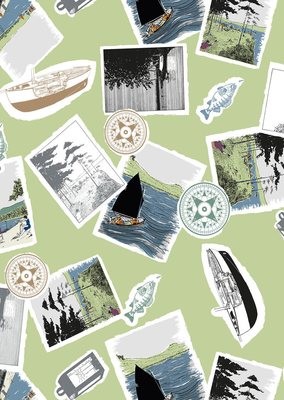 Swallows & Amazons "Mosaic" Cotton Teatowel