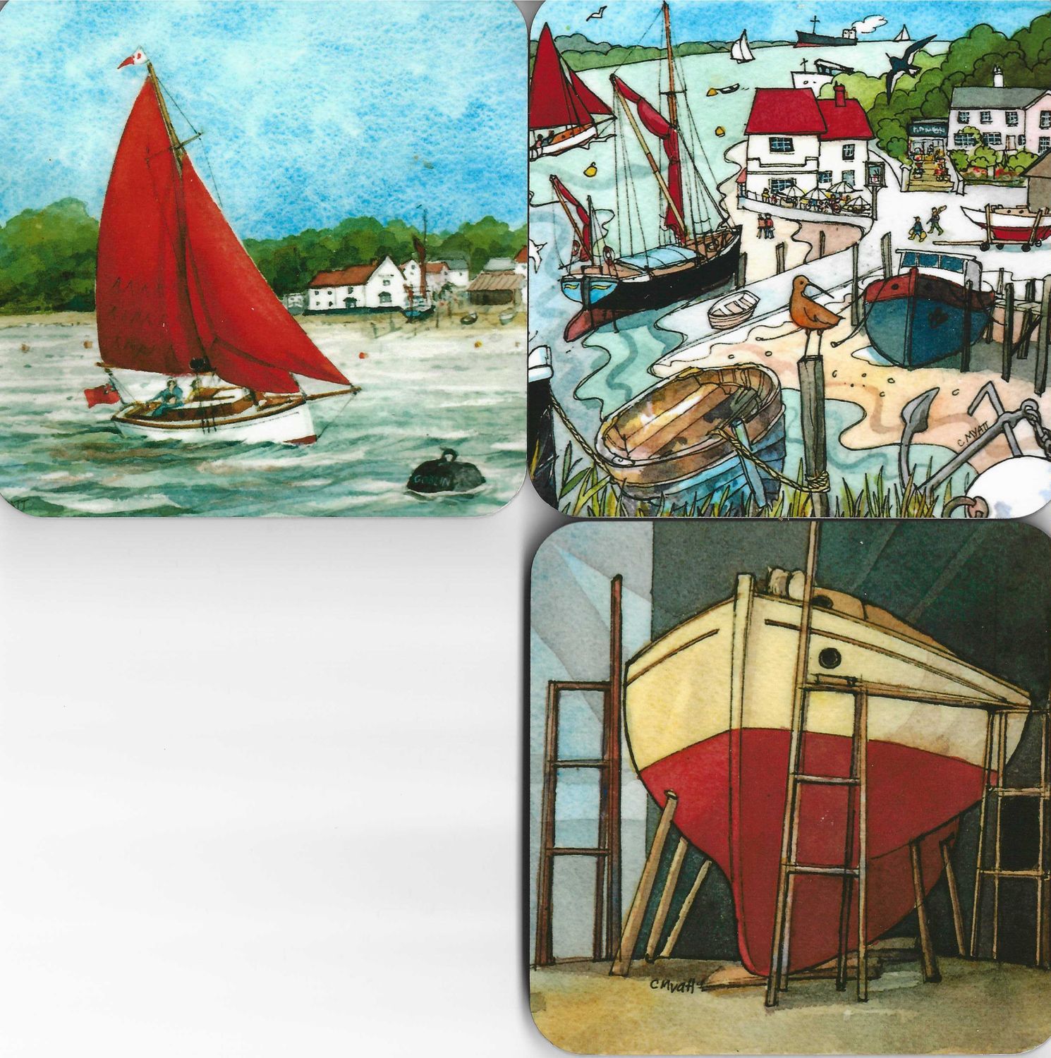 Nancy Blackett Coasters Set