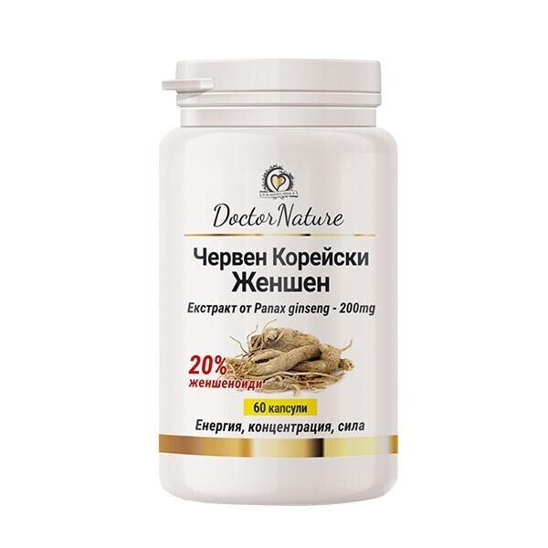 ​Dr. Nature Црвен корејски жен-шен – 60 капсули