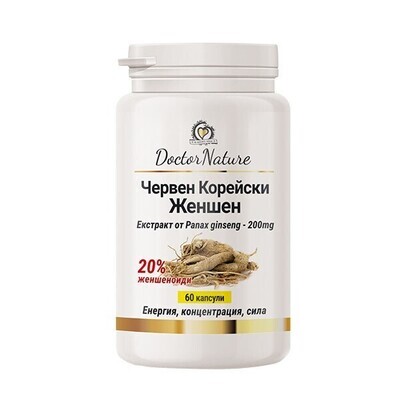 ​Dr. Nature Црвен корејски жен-шен – 60 капсули