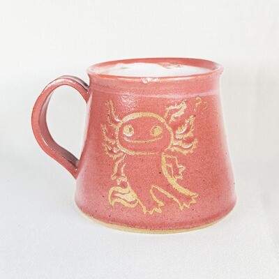 confused axolotl mug