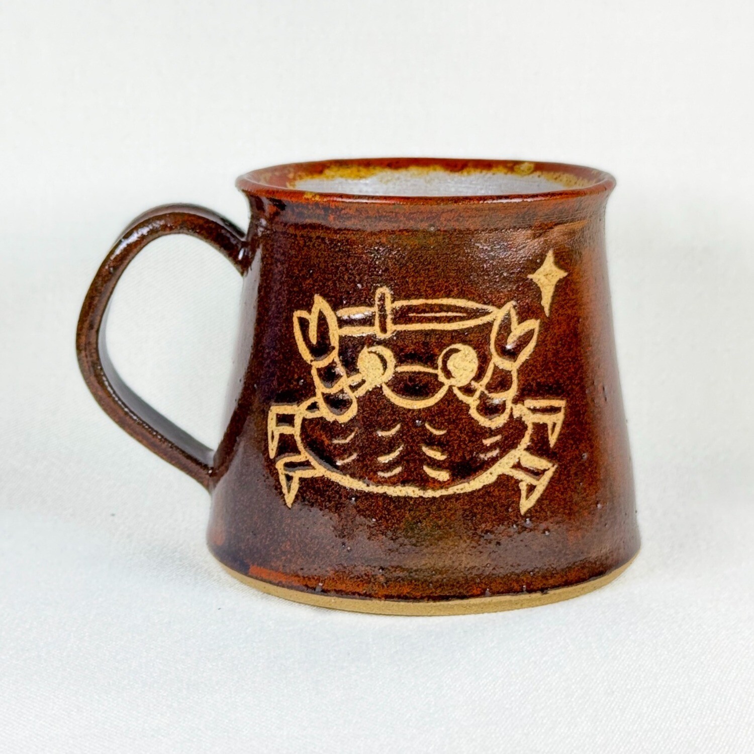 crab with knife mug