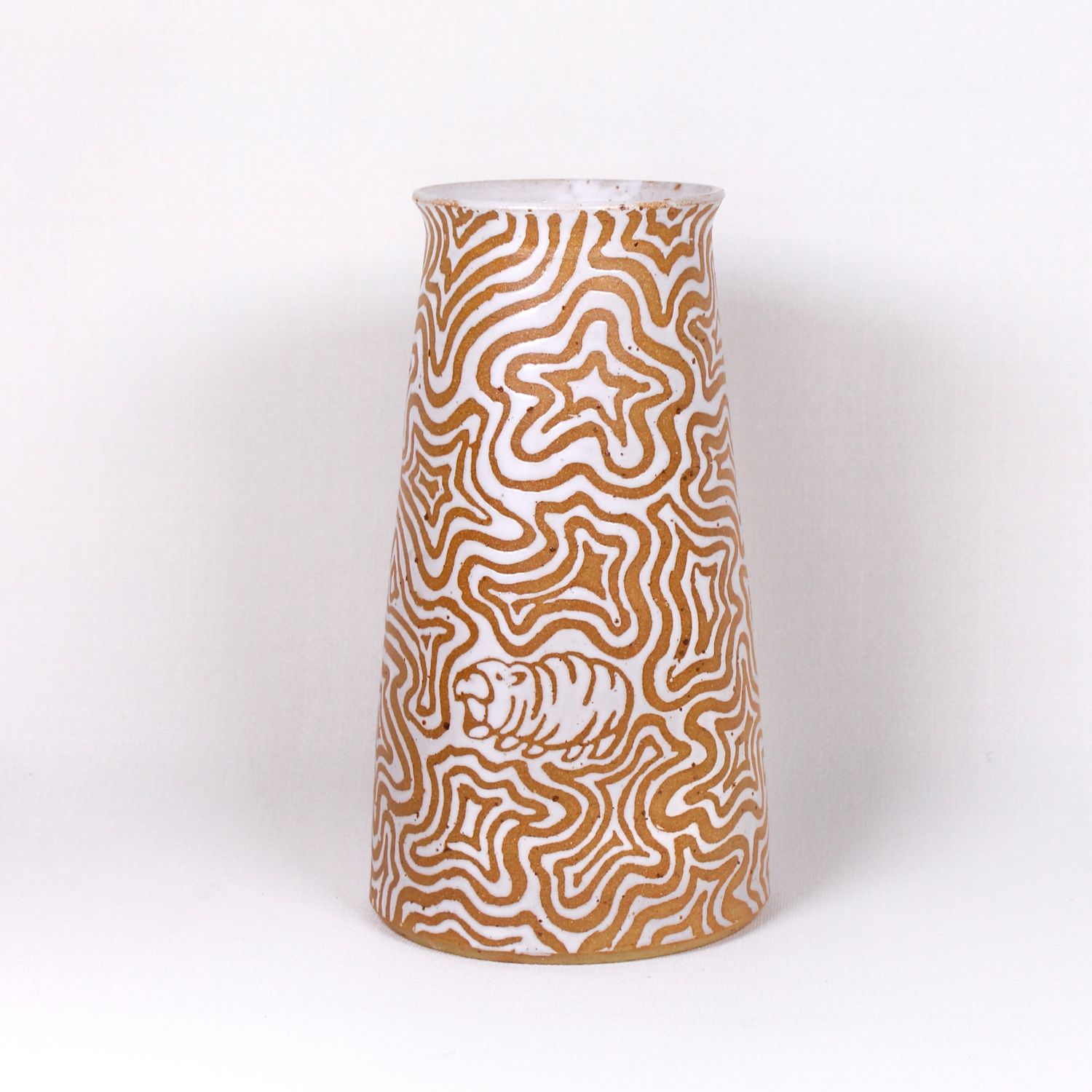 The rage (Moo Deng) - psychedelic wavy vase