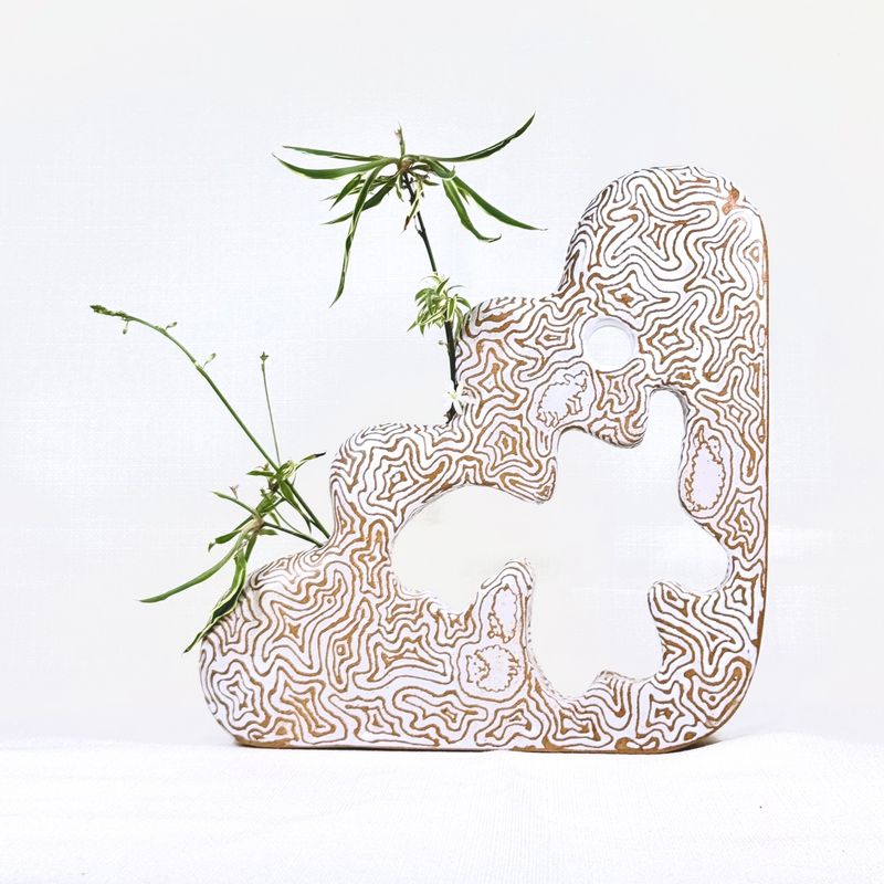 Sheep on a hill (sculptural vase)