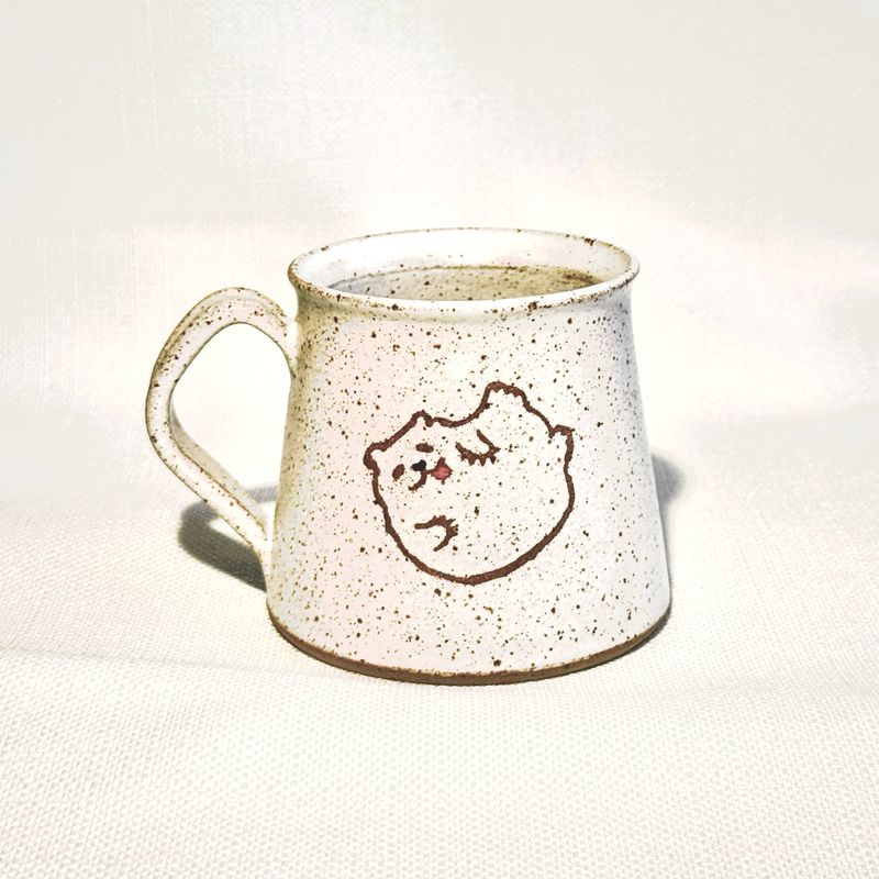 White Fluffy Bear Mug