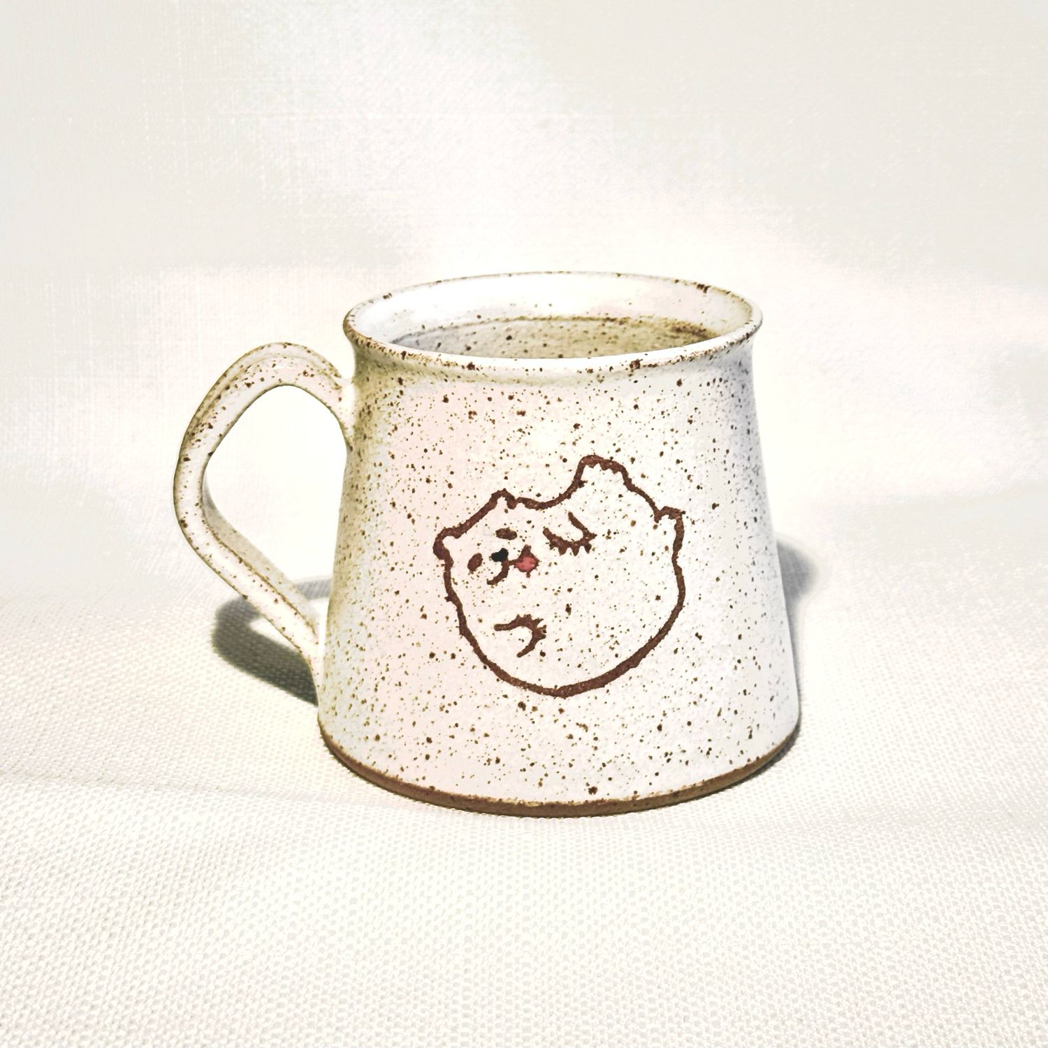 White Fluffy Bear Mug