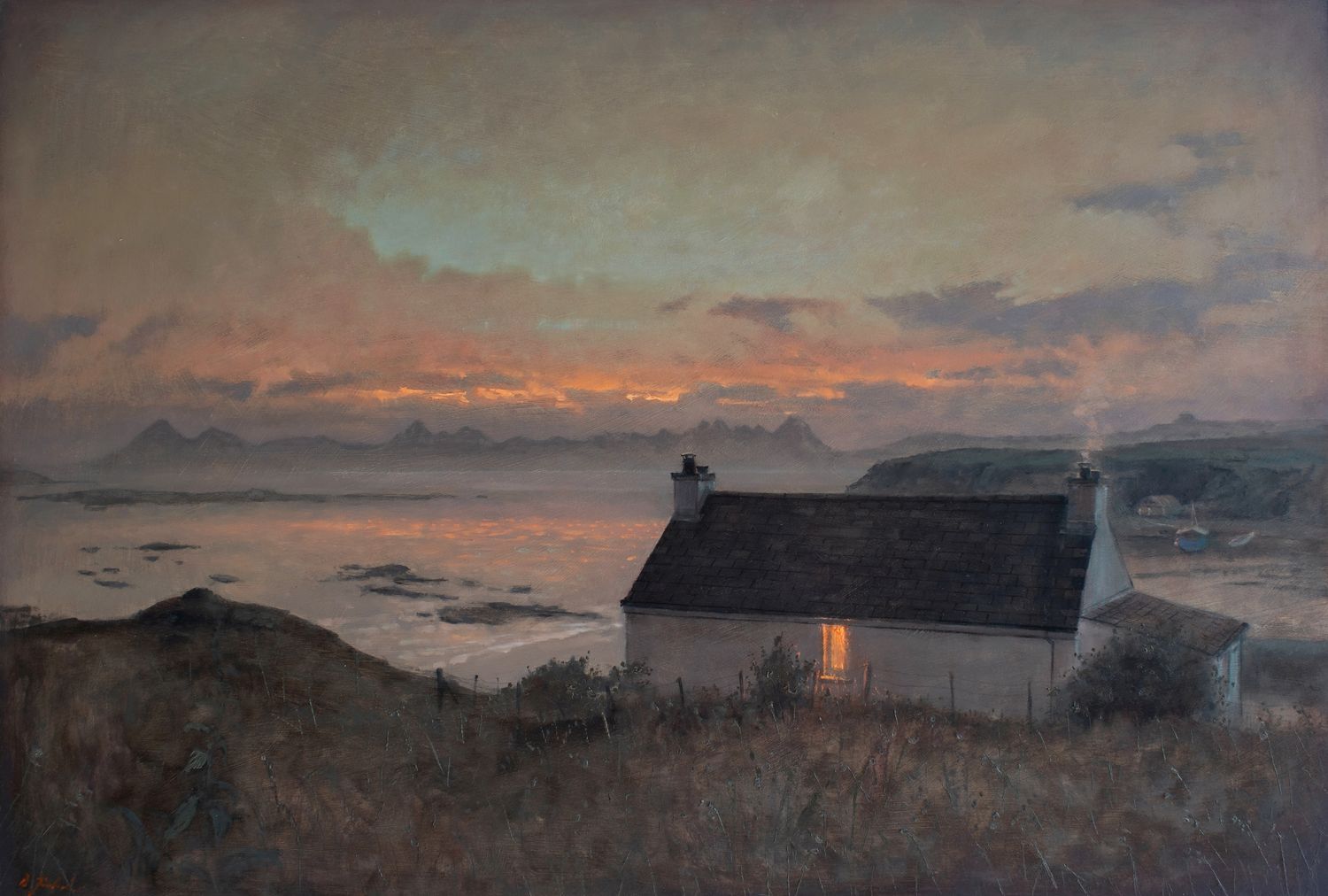 &quot;Setting sun over Raasay&quot;          Limited edition of 50