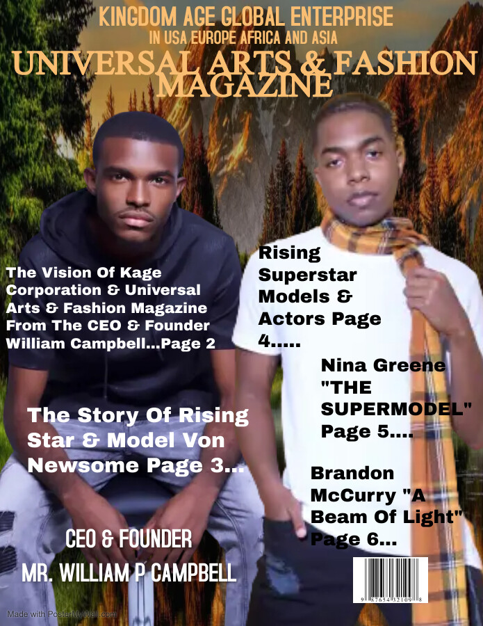 UNIVERSAL ARTS &amp; FASHION MAGAZINE 1st Edition