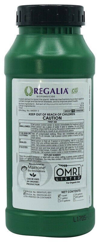 Marrone Bio Regalia CG Biofungicide 32oz/ 1 quart