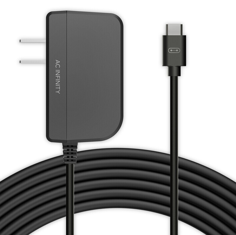 AC InfinityUIS Power Adapter, for Controllers not powered by UIS devices 8ft