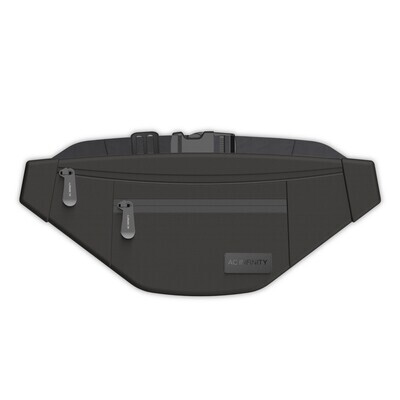 Smell Proof Belt Bag, Black, with 900D Nylon Fabric and Carbon Filter Lining