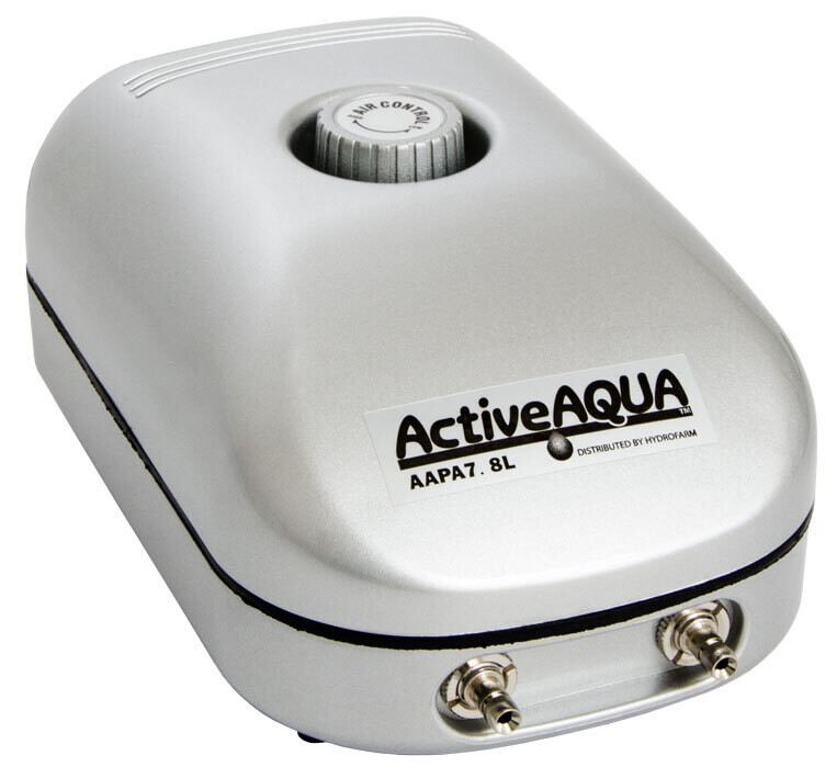 Active Aqua Air Pump, 2 Outlets, 2W, 3.2 L/min