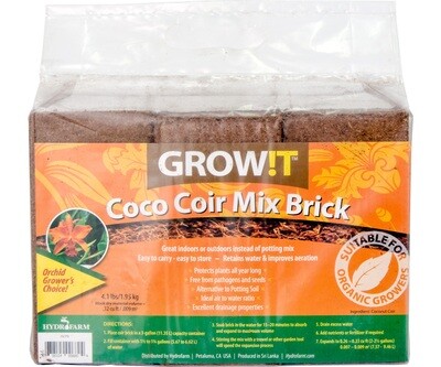 Grow!t Coco Mix Brick 4lbs 3pk
