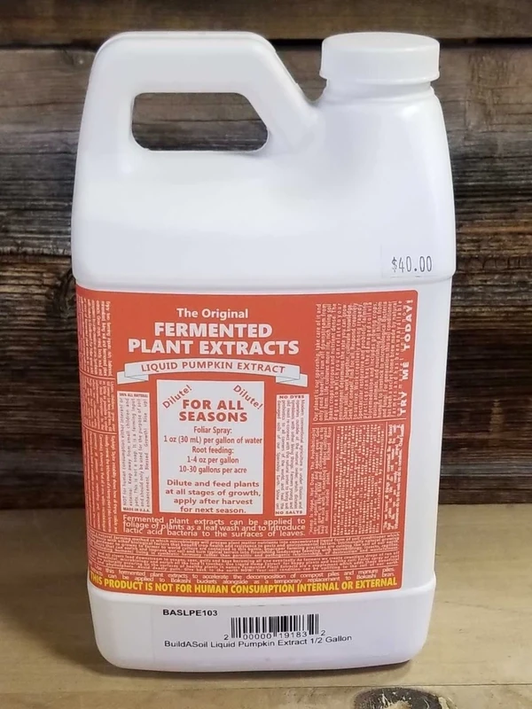 BuildASoil Liquid Pumpkin Extract 1/2 Gal