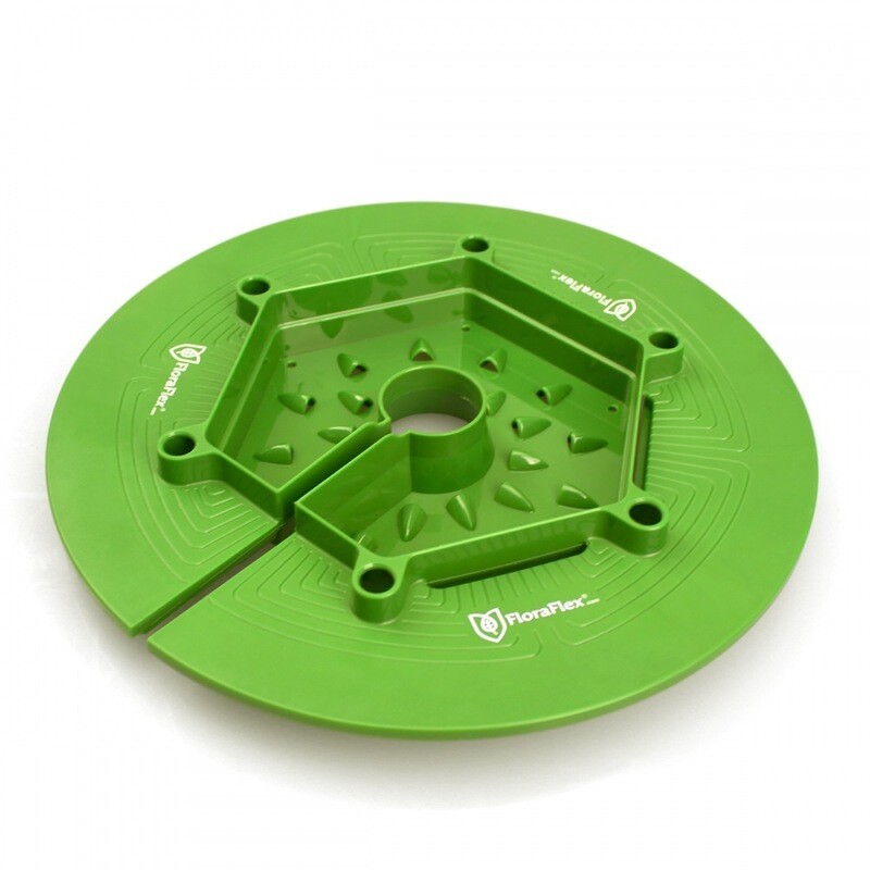 FLORACAP 7.5&quot;- 12&quot; UNIVERSAL ROUND HYDROPONIC DRIP TRAY FOR 1-5 GALLON ROUND NURSERY POTS