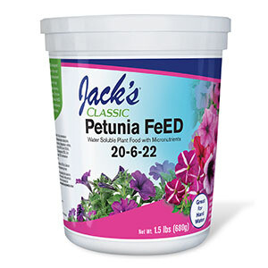 Jack&#39;s Nutrients Classic 20-6-22 Petunia Feed 1.5lbs