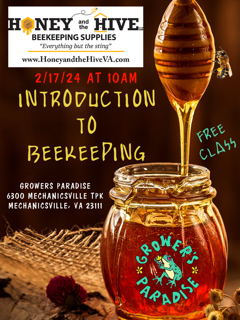 "Interested in Beekeeping?" General Overview Class