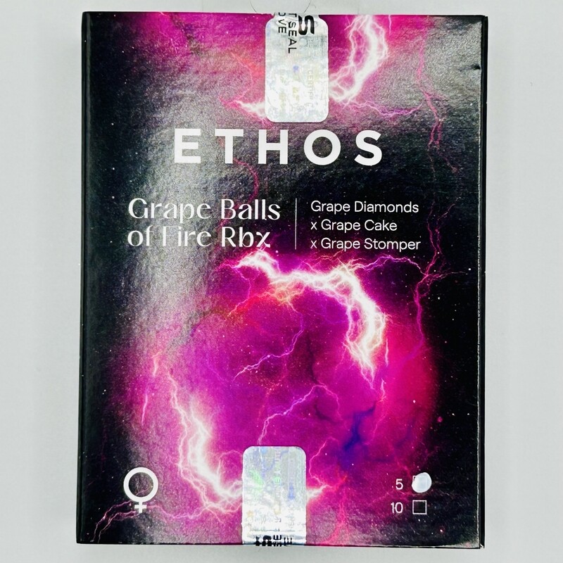 Ethos Grape Balls of Fire RBX (F) 5 Pack GRAPE DIAMONDS x GRAPE CAKE x GRAPE STOMPER

