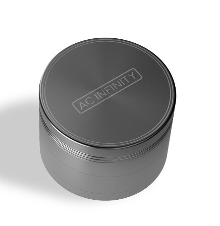 AC Infinity 3-CHAMBER SPICE GRINDER, GUNMETAL, 2-INCH