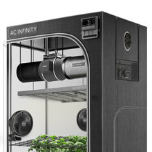 AC Infinity ADVANCE GROW TENT SYSTEM 5x5, 6-PLANT KIT, INTEGRATED SMART CONTROLS TO AUTOMATE VENTILATION, CIRCULATION, FULL SPECTRUM LM301H EVO LED GROW LIGHT