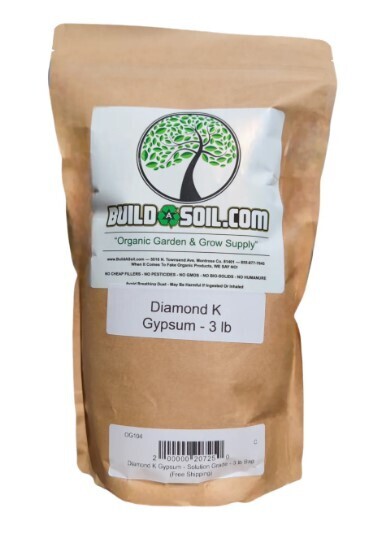 Buildasoil Diamond K Gypsum - Solution Grade 3 lb