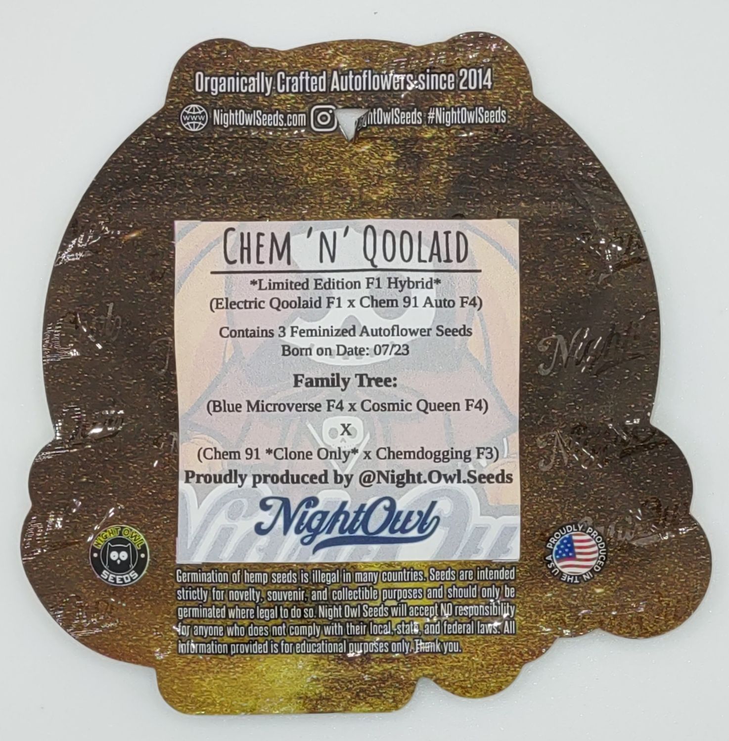 NightOwl Chem N&#39; Qoolaid AUTO 3 Pack (F)