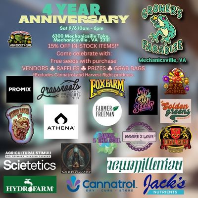 4th Annual Anniversary Event 9-6-25
