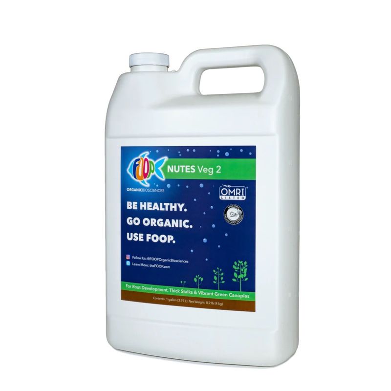 FOOP Nutes Nutrients Veg 2 1 Gallon