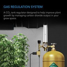AC infinity CO2 Regulator, Carbon Dioxide Monitor with Solenoid Valve and Gas Flow Meter
